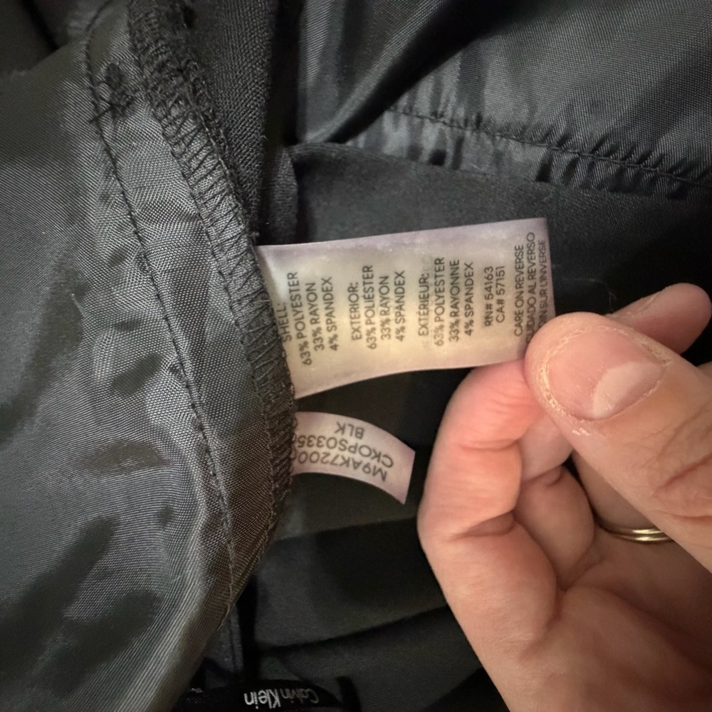 Calvin Klein Black Suit Trousers Pants Size 16 - Picture 6 of 7